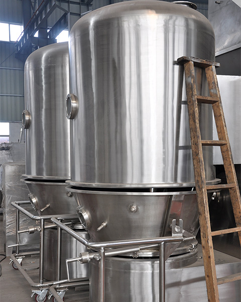 Vertical boiling (granulating) dryer