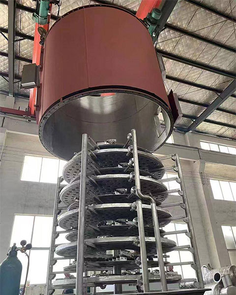 Vacuum lithium battery material tray dryer