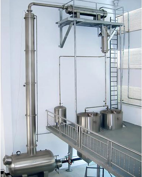 alcohol recovery tower